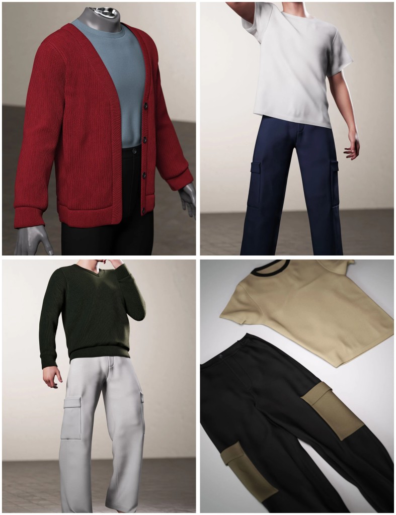 dForce 10-in-1 Masculine Wardrobe for Genesis 9