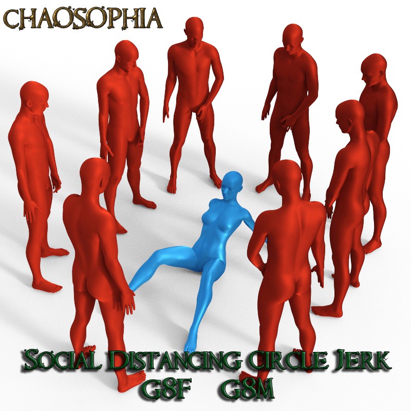 Social Distancing Circle Jerk Poses G8