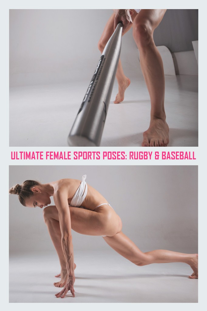 Ultimate Female Sports Poses: Rugby & Baseball