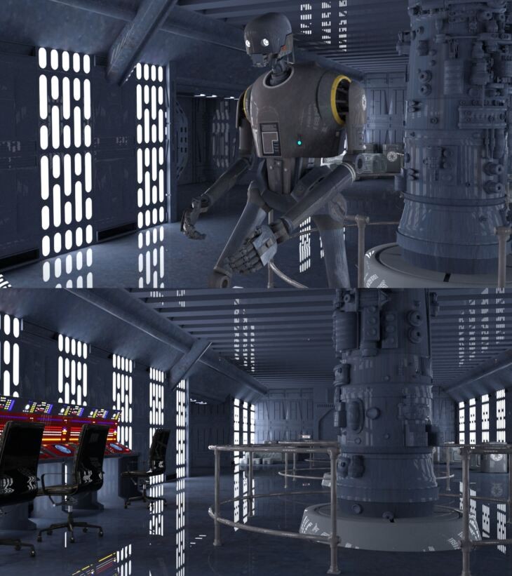 Death Star Interior and Droid