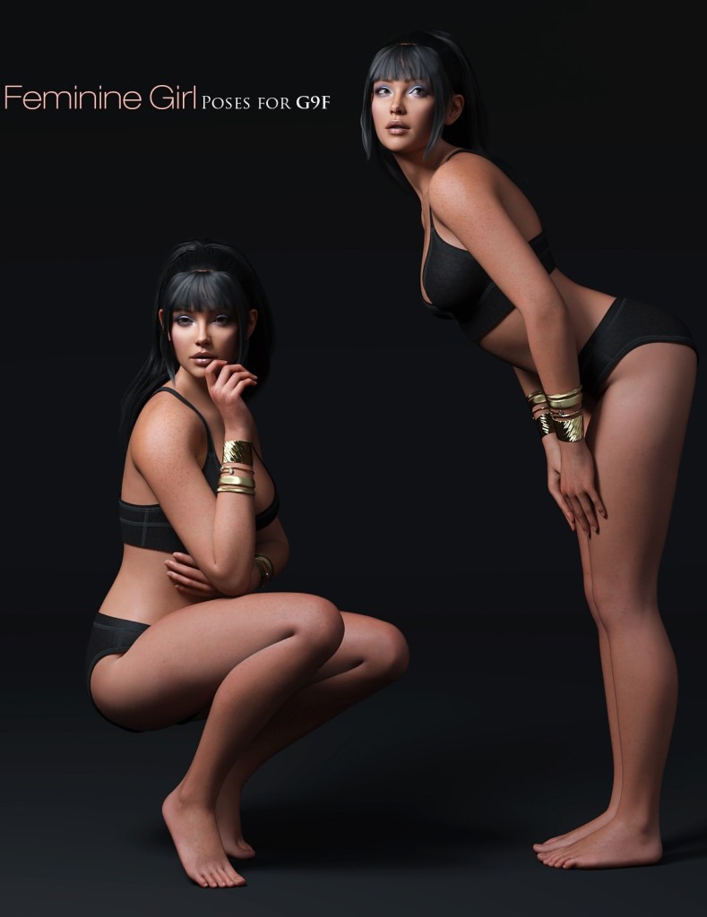The Feminine Girl Poses for G9F