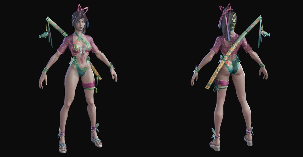 Psylocke (Breeze Butterfly) Basic for Blender 4.x