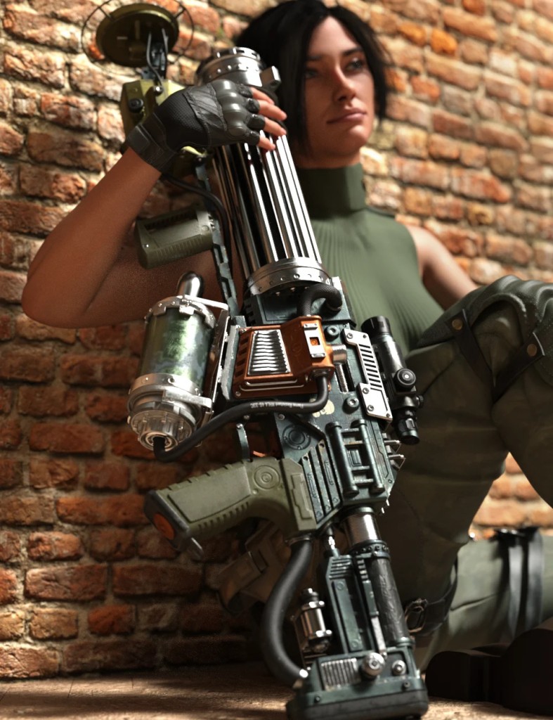 FN Hellbringer R9 and Poses for Genesis 9