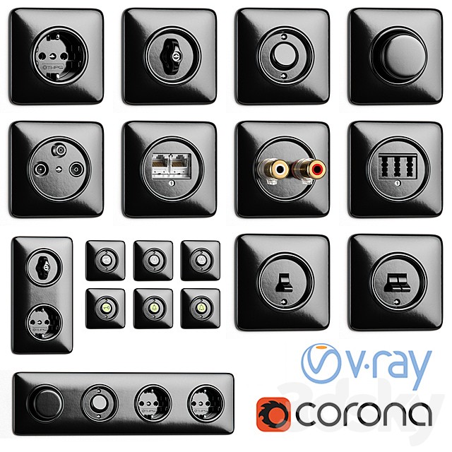 Switches and sockets THPG Bakelite