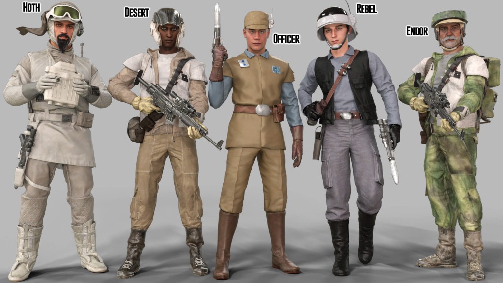 Rebel Alliance Uniforms for Genesis 8 and 9 Male + Weapons