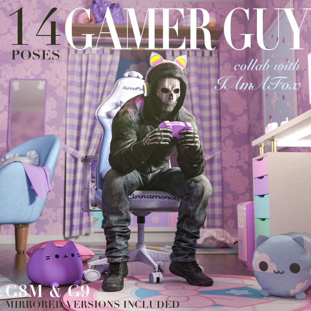 Gamer Guy Collab Pose Pack for G8M & G9