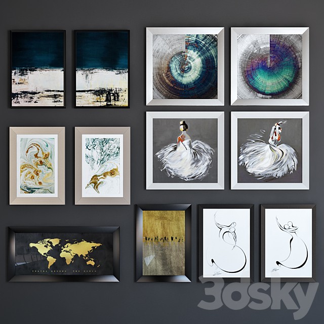 BRW posters set abstraction