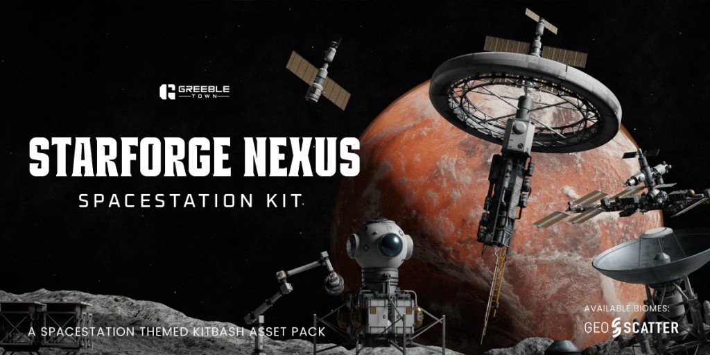 Starforge Nexus – Spacestation Kitbash Greeble Assets