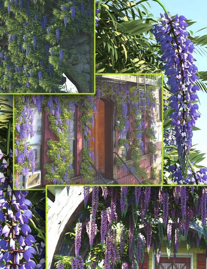Scatters – Wisteria – With Ultra Scatter 2 Presets