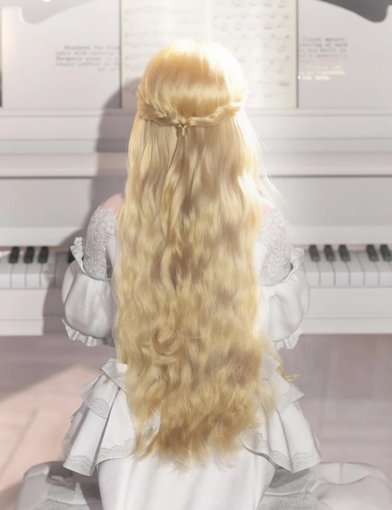 dForce Princess Series Elven Half Updo Hair