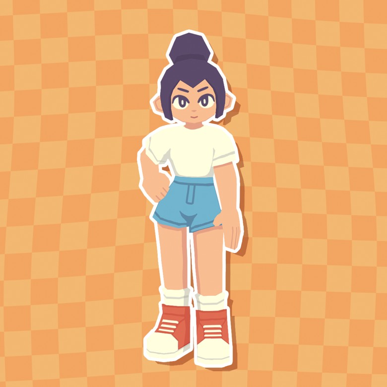 Low Poly Girl | Project File