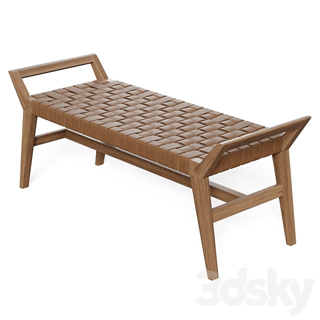 Danielle Leather Bench