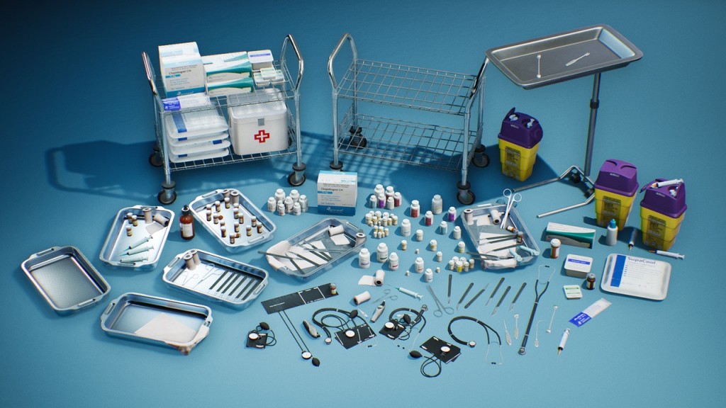 [UE] Modern Hospital Props VOL2 - Medications and Tools
