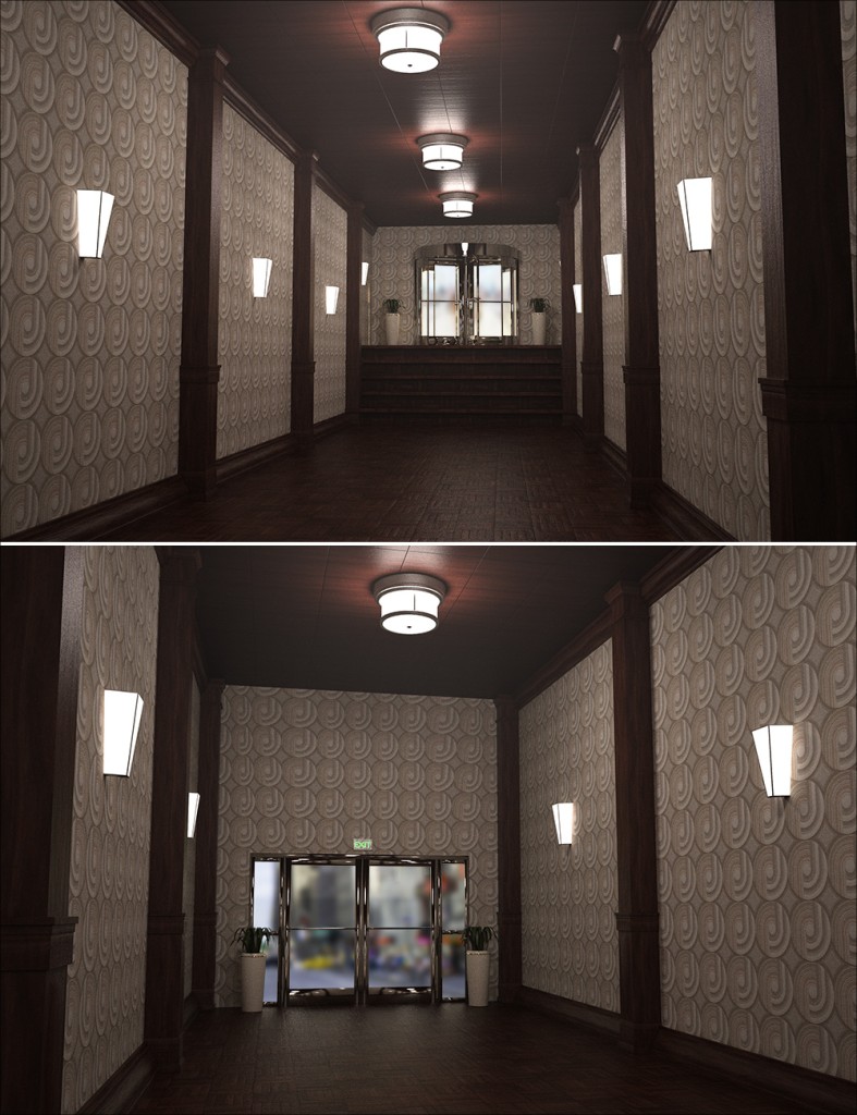 Retro Hallway