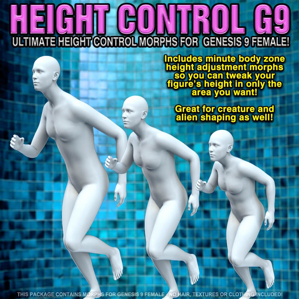 Height Control Morphs for Genesis 9