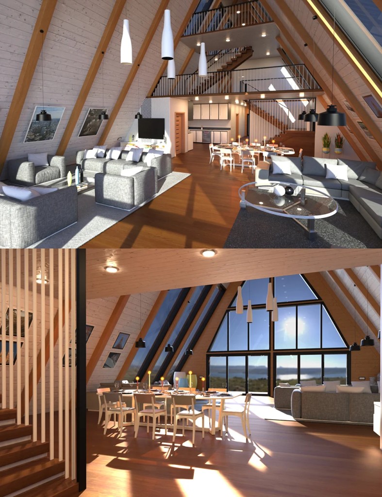 Modern A-Frame Chalet