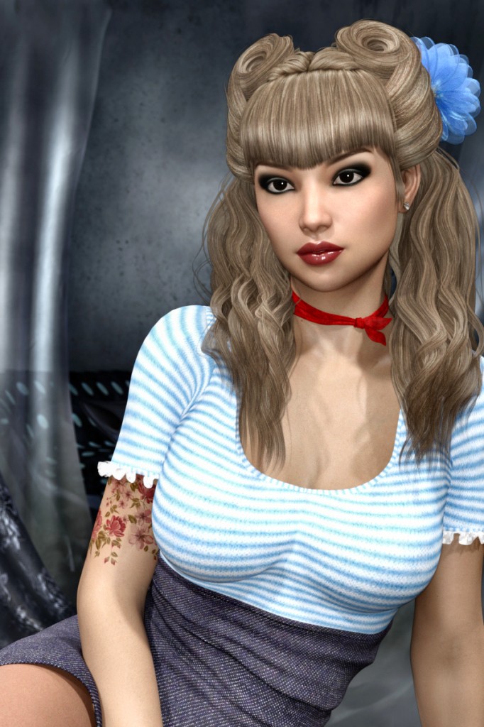 Georgina Pin-Up Hair for Genesis 8 Females