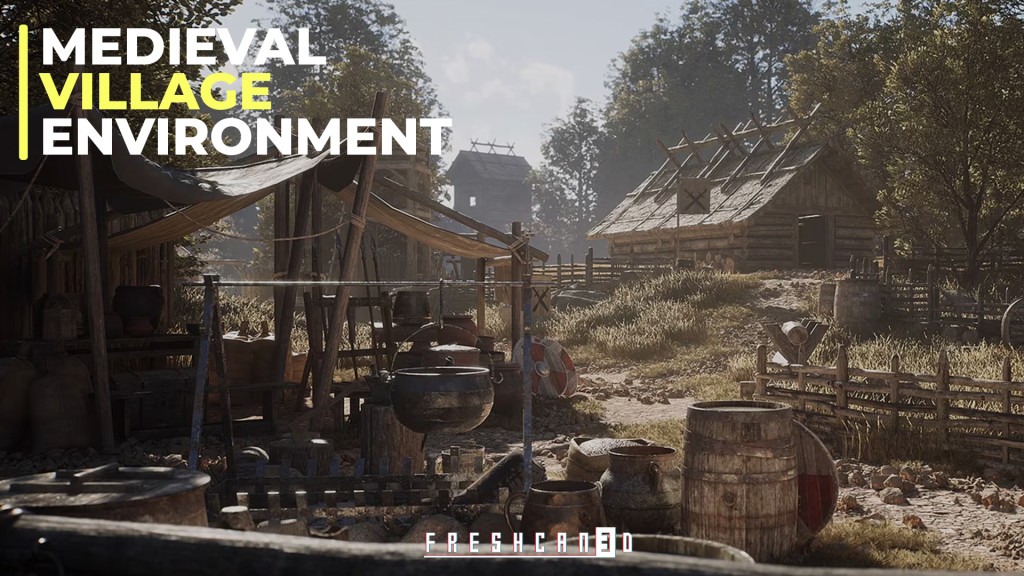 Medieval Village Pack (by Freshcan3D) UE4.26