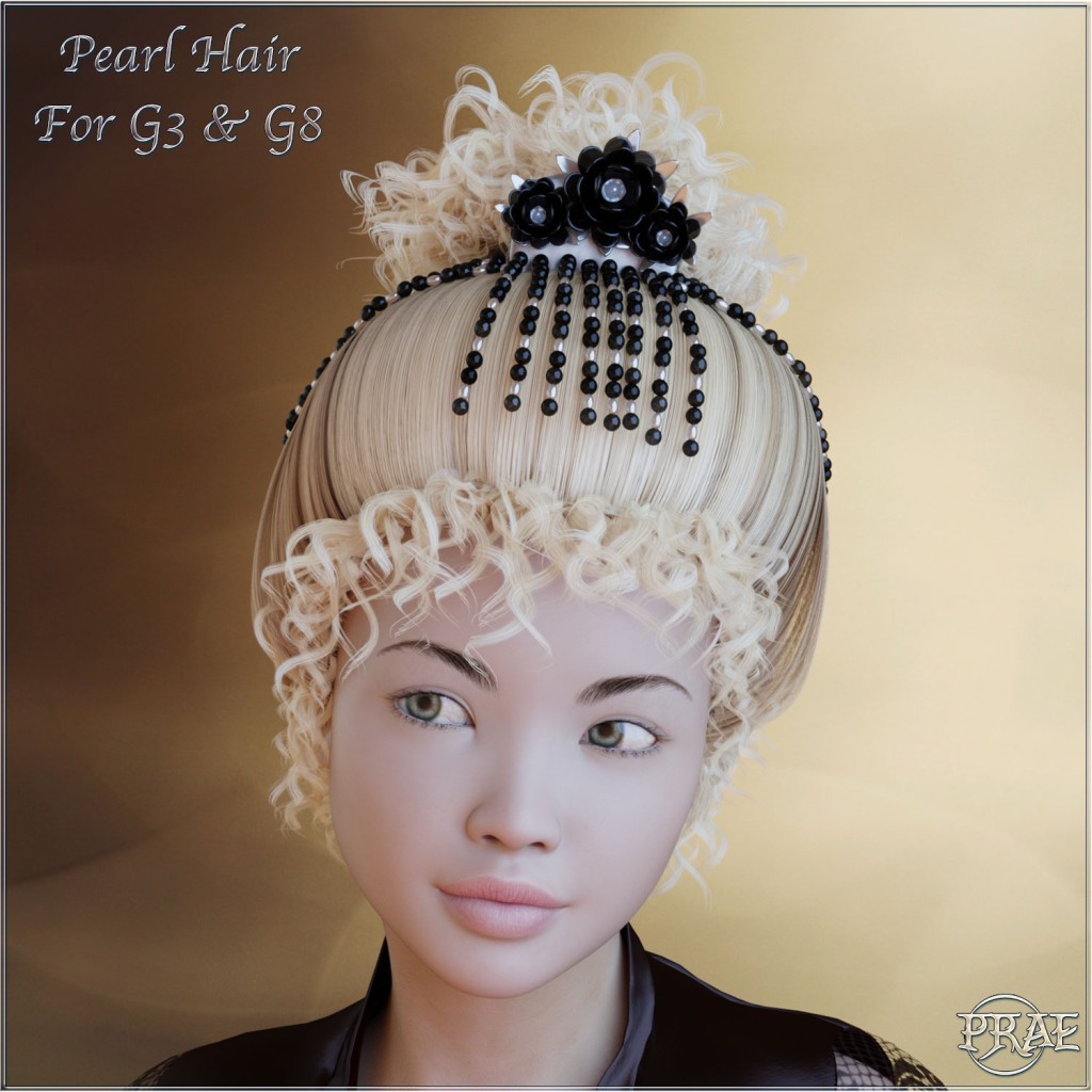 Prae-Pearl Hair G3/G8 Daz