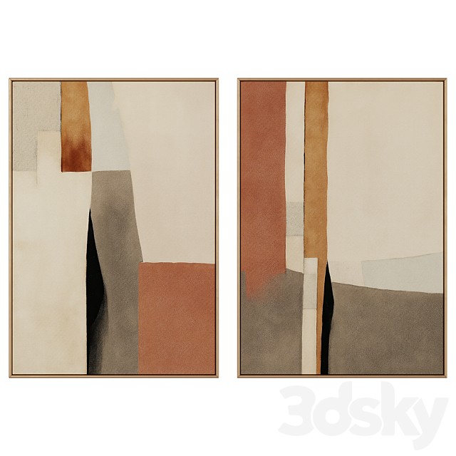Abstract Painting Frame set 0935
