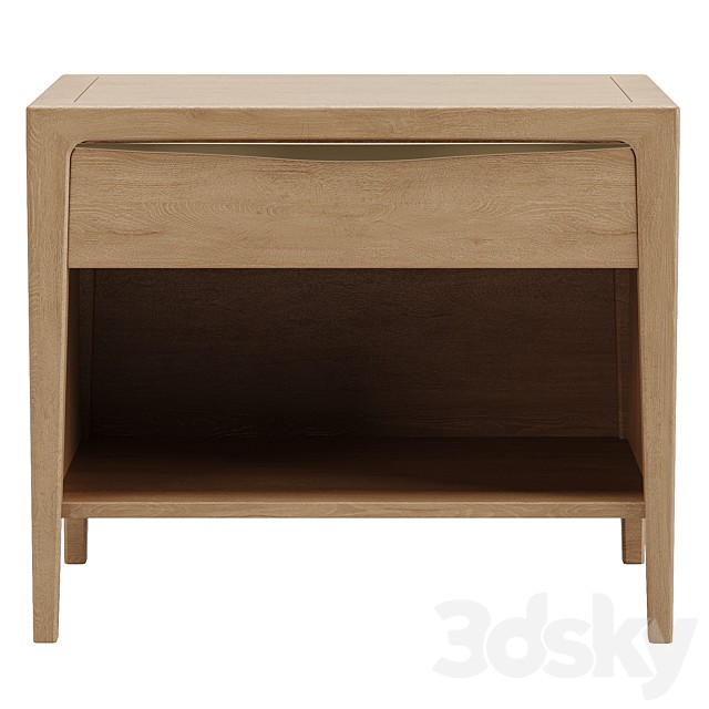 Gael Oak Open Nightstand
