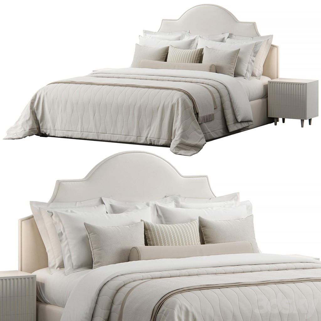 Nicolette Upholstered Headboard Bed