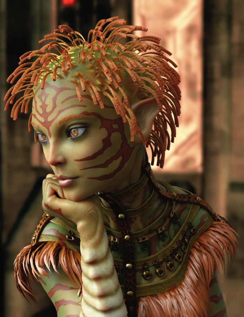 Alien Styles Hair for Genesis 8 Females