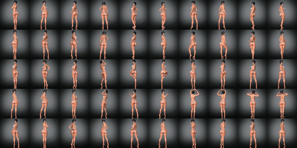 RS3D from Behind Poses Pack for G9