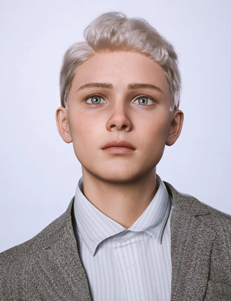 AK Dignified Hair for Genesis 9