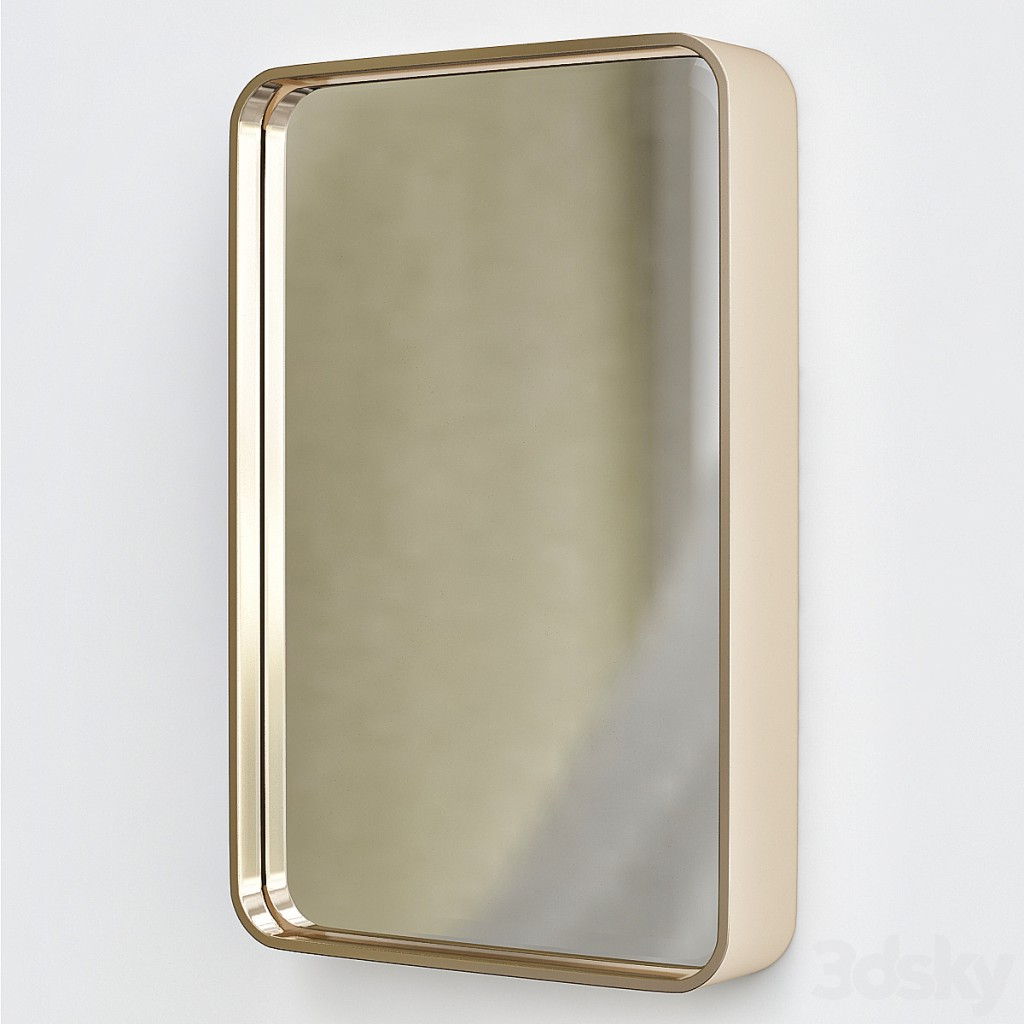 Oslo mirror brass