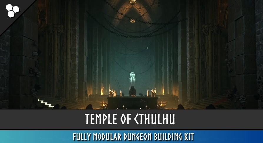 [UE5.1] Modular Dungeon Temple Of Cthulhu