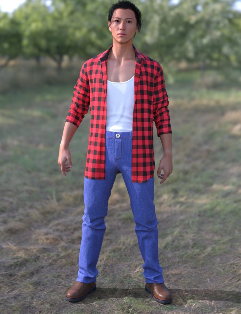 dForce LV Lumberjack Outfit for Genesis 9