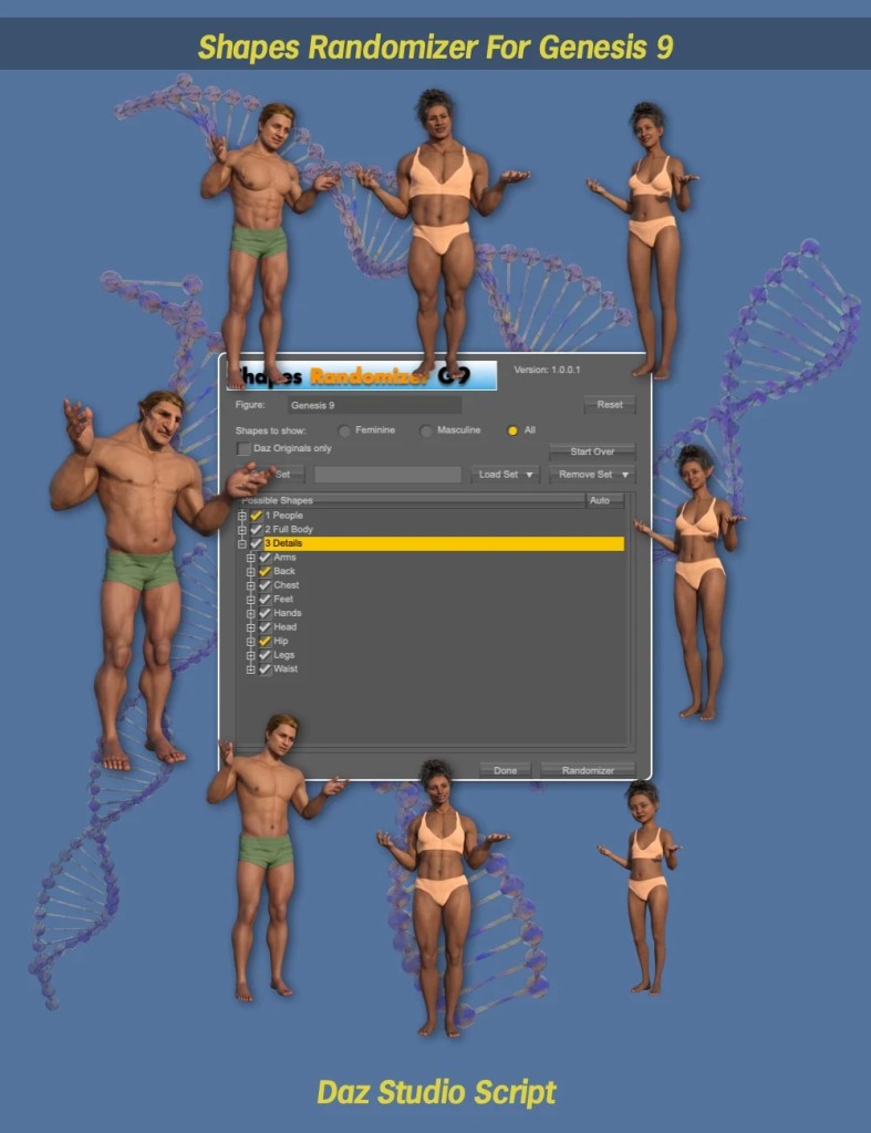 Shapes Randomizer For Genesis 9