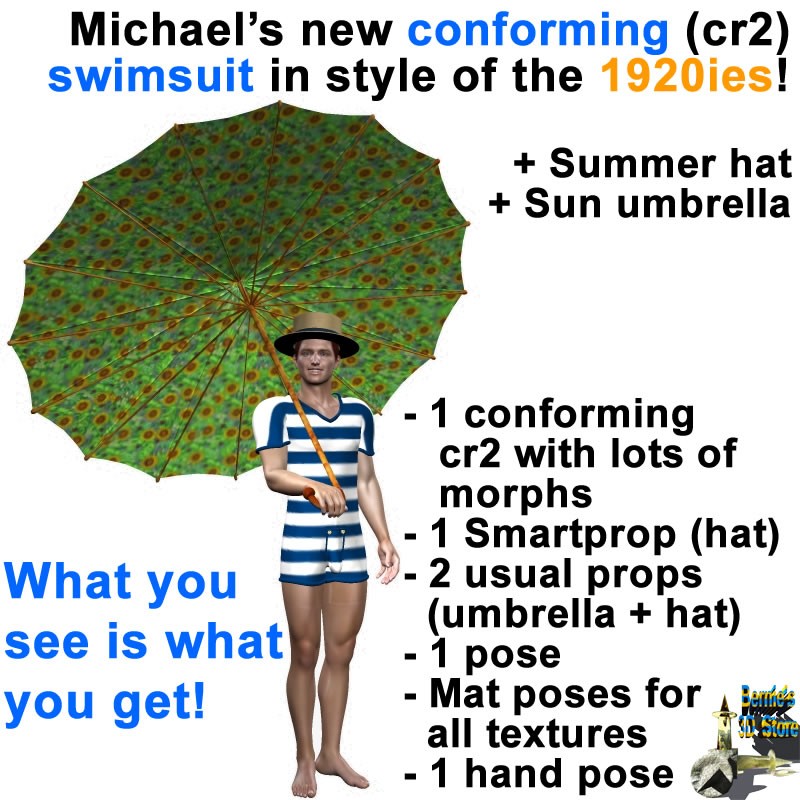 Bernie's Roaring 20ties Swimsuit for Michael 4