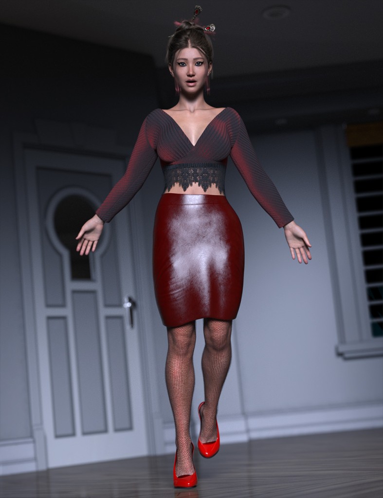 dForce Sleek Dame Outfit for Genesis 9