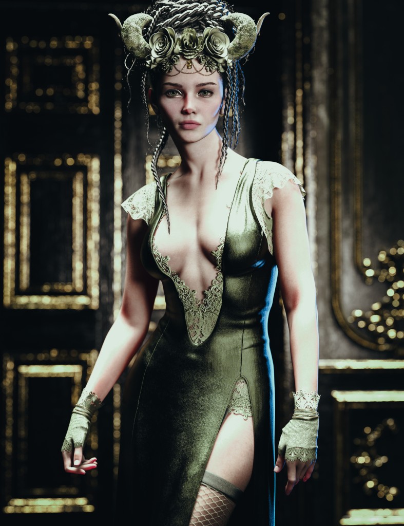 CB Lores Headdress for Genesis 9