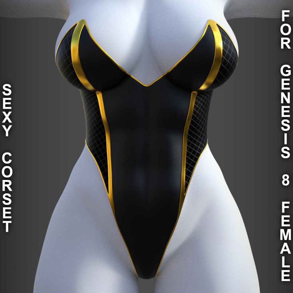 Sexy Corset for Genesis 8 Female