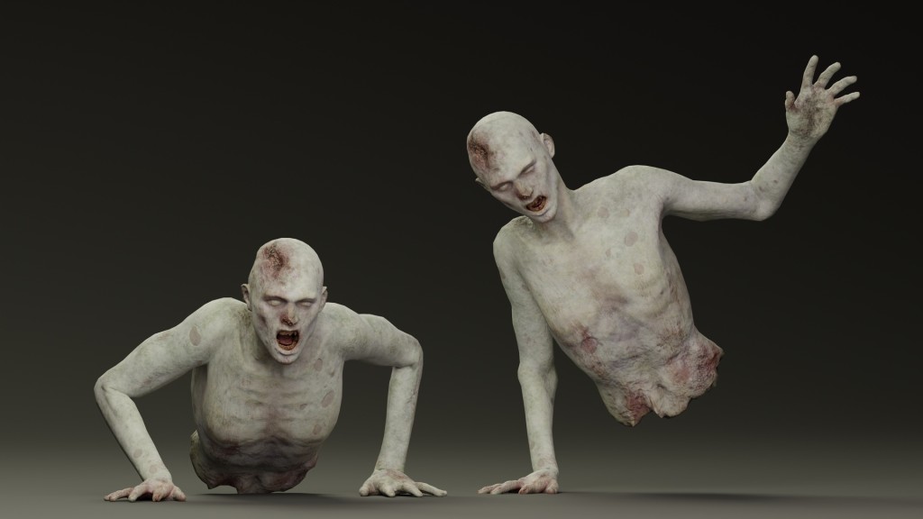 [UE5.1] Zombie - Dismembered Crawler Male