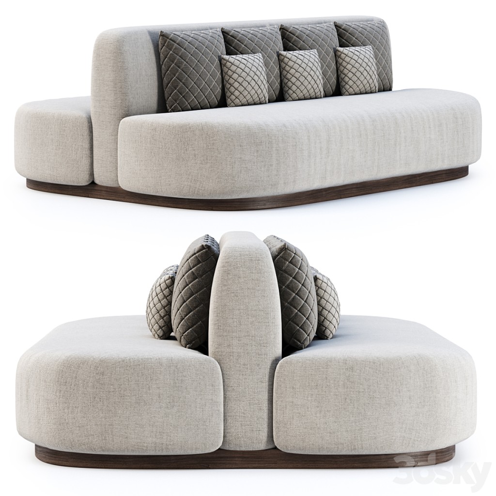 Stefa restaurant double side sofa SCD44 by Bpoint Design /