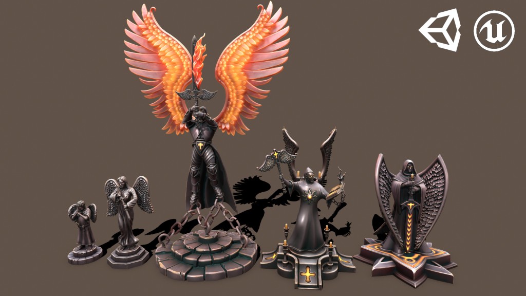 Dark Statues UE4.18