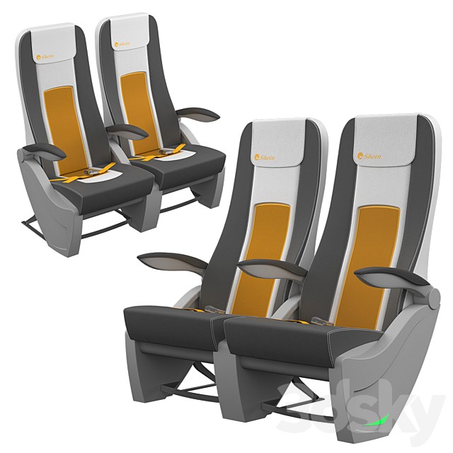 Premium economy class airplane seat