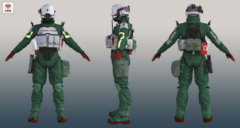 CP – Trauma Team Outfit for Genesis 8 Male & Genesis 9