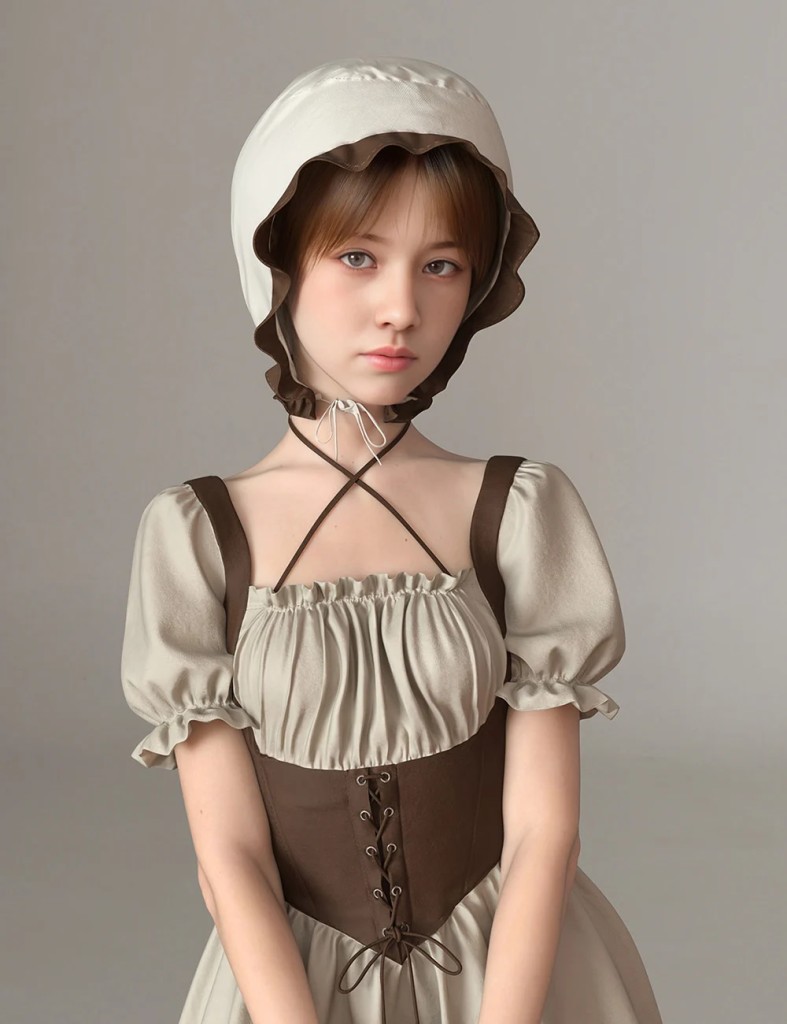 dForce Princess Series Milkmaid Dress for Genesis 9
