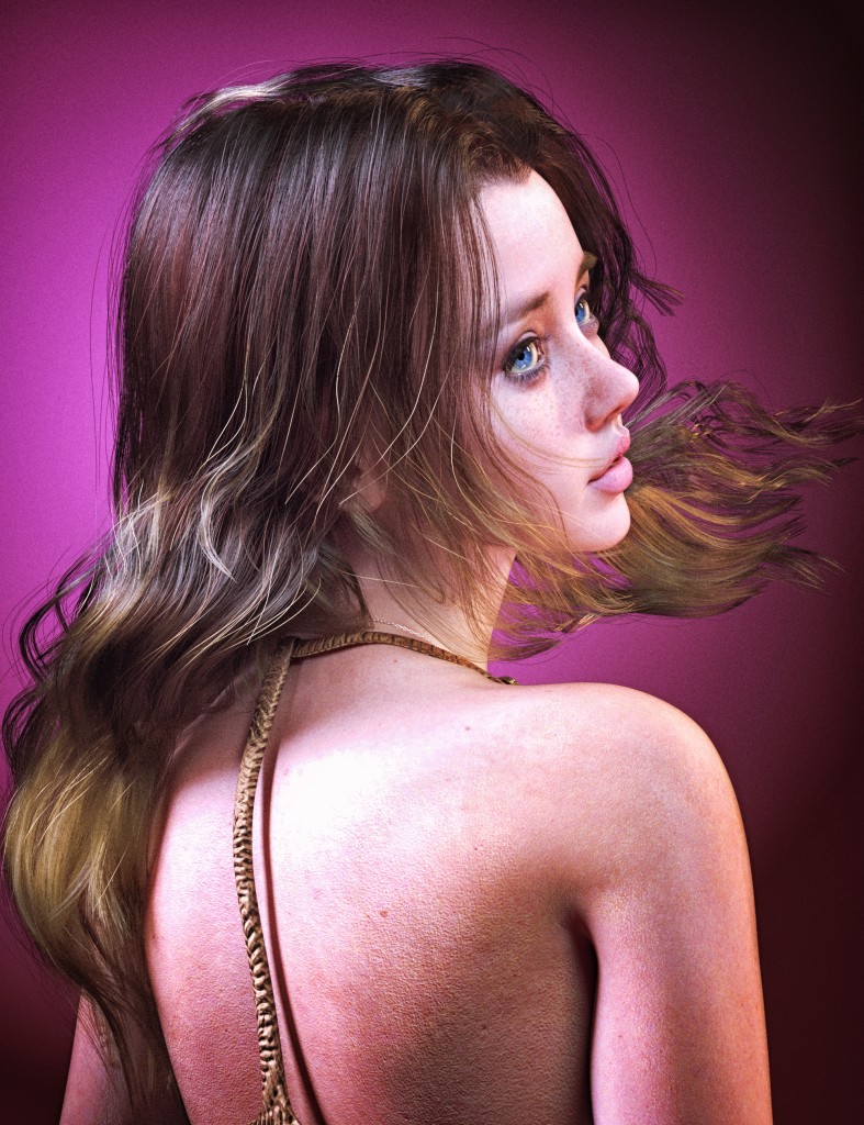 dForce Strand-Based FE Vibrant Long Hair for Genesis 9,8