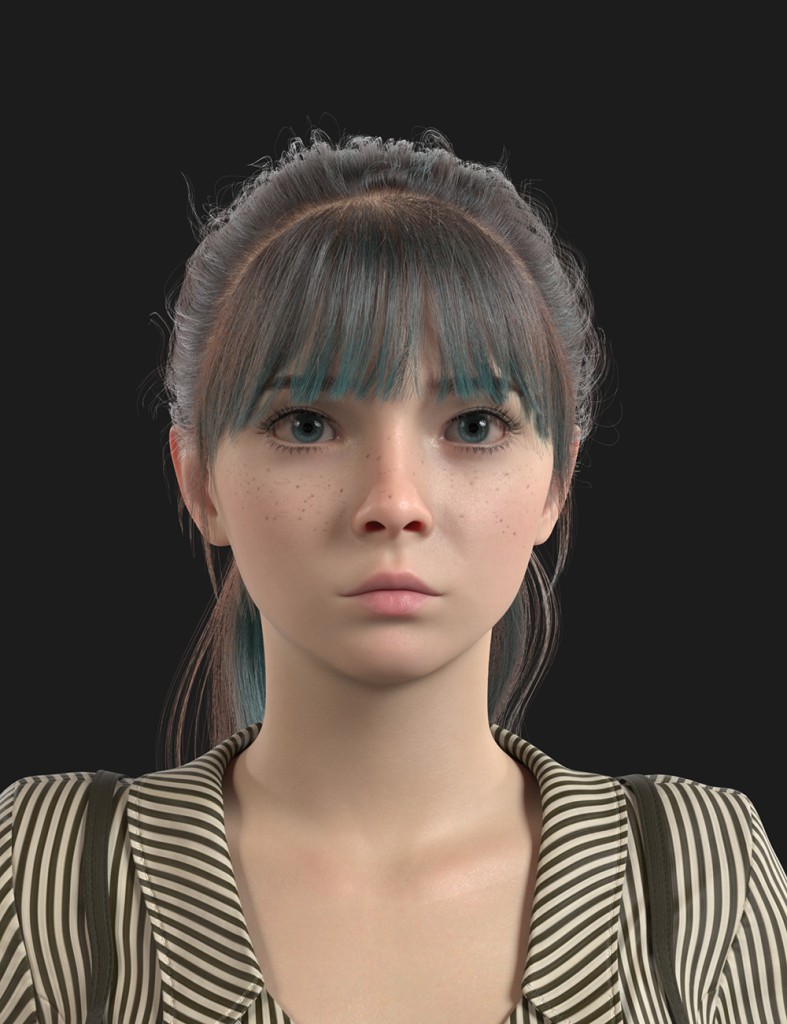 XYZ Lib and Cute Hair Bundle for Genesis 9