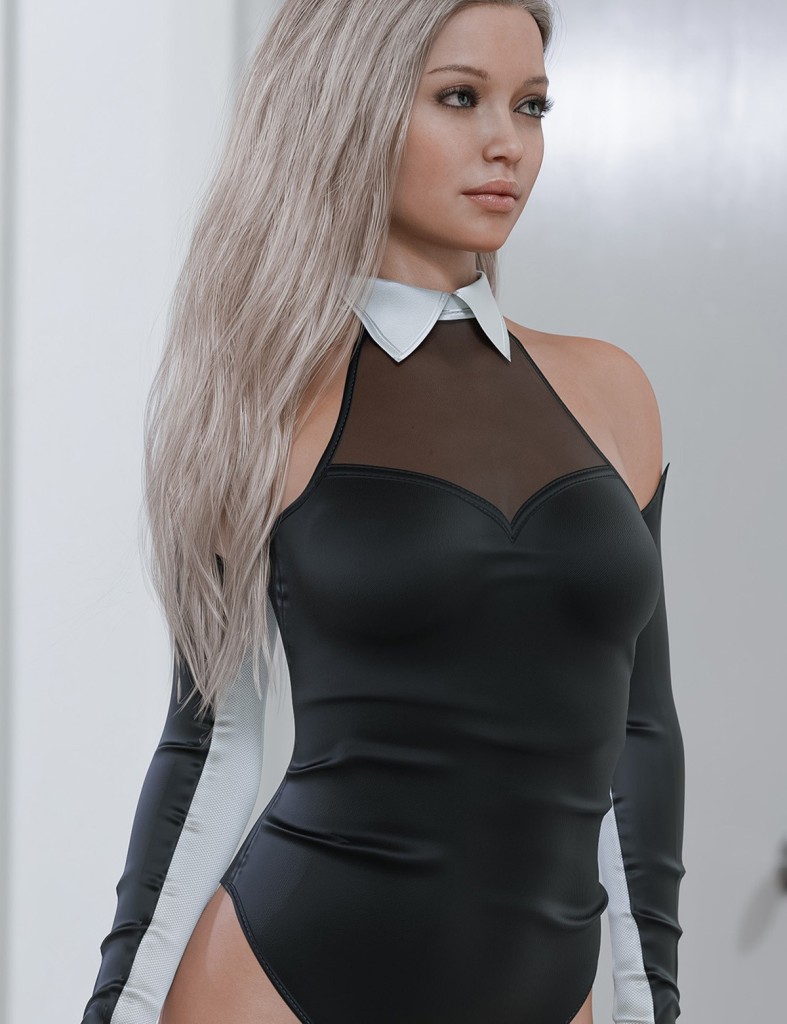 dForce Collared Bodysuit Genesis 8-8.1 Female