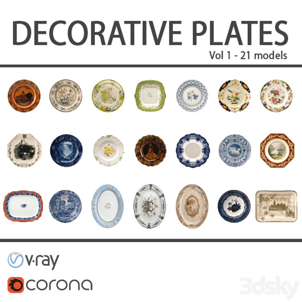 Decorative set - Chinese porcelain