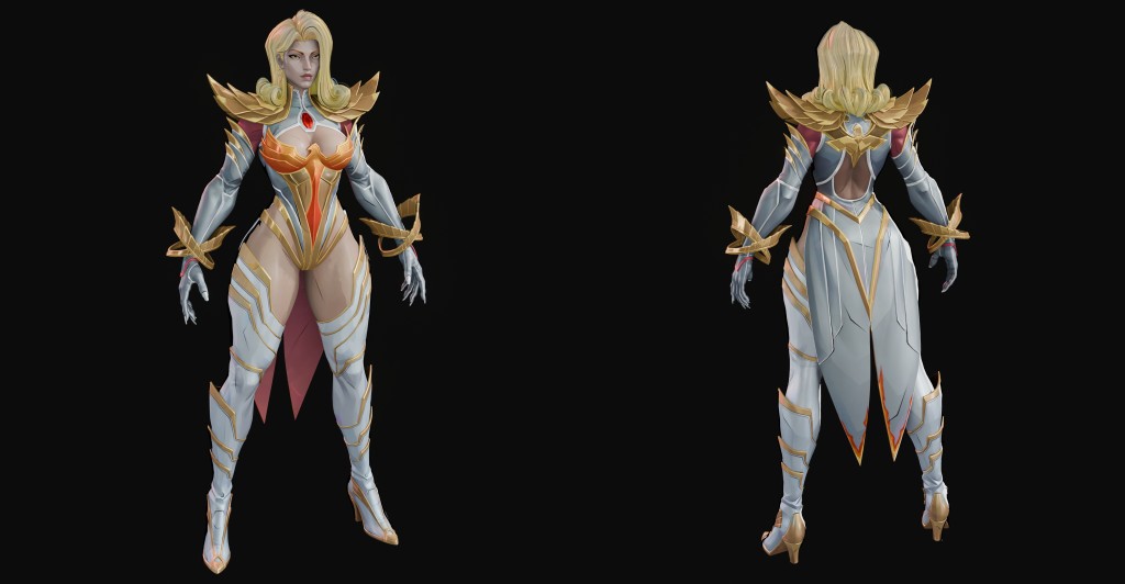 Emma Frost (Phoenix Diamond) Basic for Blender 4.x