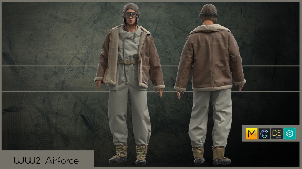 Marvelous Designer WW2 Airforce