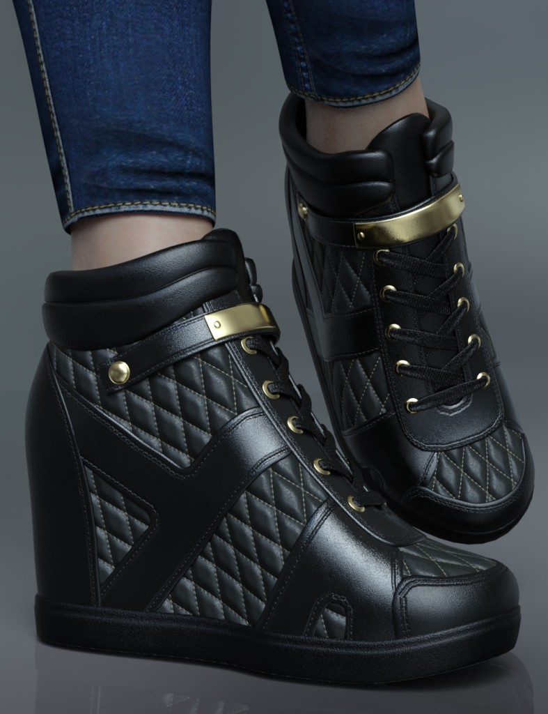 Wedged Sneakers for Genesis 8 Female(s)